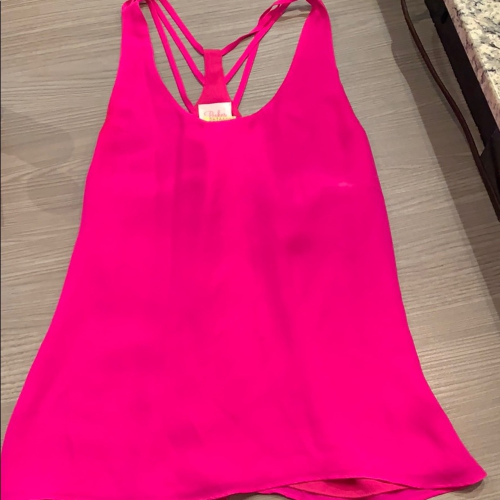 Darling hot pink tank!